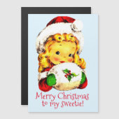 Eine süße Weihnachtskarte Magnetkarte (Vorne/Hinten)