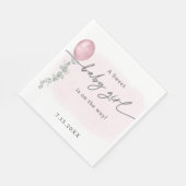 Eine Sweet Baby Girl Babydusche Serviette (Ecke)