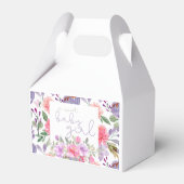 Eine Sweet Baby Girl Lila Baby Dusche Geschenkboxe Geschenkschachtel (Rückseite)