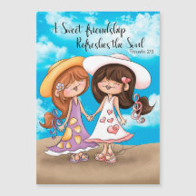 Eine Sweet Friendship Magnet Card