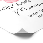 Eine Sweet Girl Baby Kleidung Babydusche Willkomme Poster (Ecke)