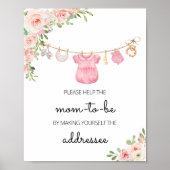 Eine Sweet Girl Baby Kleidung Envelope Station Poster (Vorne)