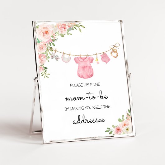 Eine Sweet Girl Baby Kleidung Envelope Station Poster