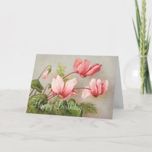 Eine Sweet Pea Happy Birthday Card Karte