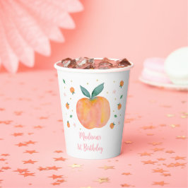 Eine Sweet Peach Geburtstagspapier Cups Pappbecher