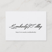 Eine Swing in Garden Mini Print Visitenkarte (Rückseite)