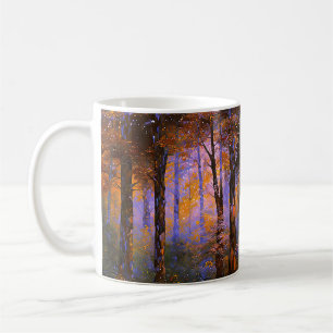 Eine Symphonie der Blätter - Waldlandschaft Kaffeetasse