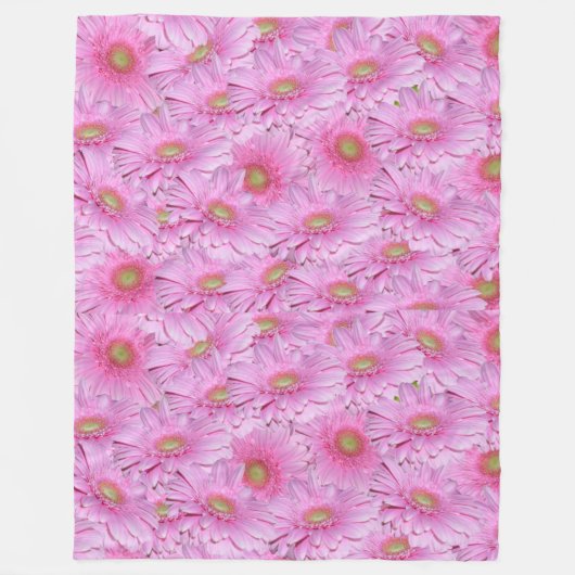 Eine Symphonie der rosa Gerberas, Fleecedecke (Vorderseite)