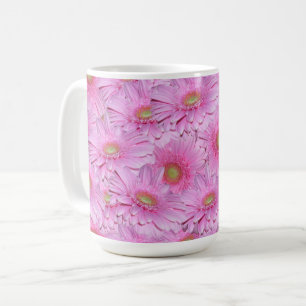 Eine Symphonie der rosa Gerberas, Kaffeetasse