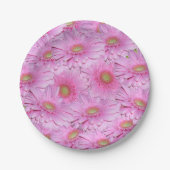 Eine Symphonie der rosa Gerberas, Pappteller (Vorderseite)