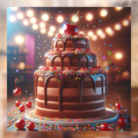 Eine Symphonie der Süße Fensteraufkleber (Blatt 2)