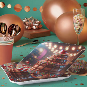 Eine Symphonie der Süße Pappteller