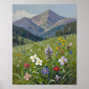 Eine Symphonie der Wildblumen: Sommerliche Pracht Poster