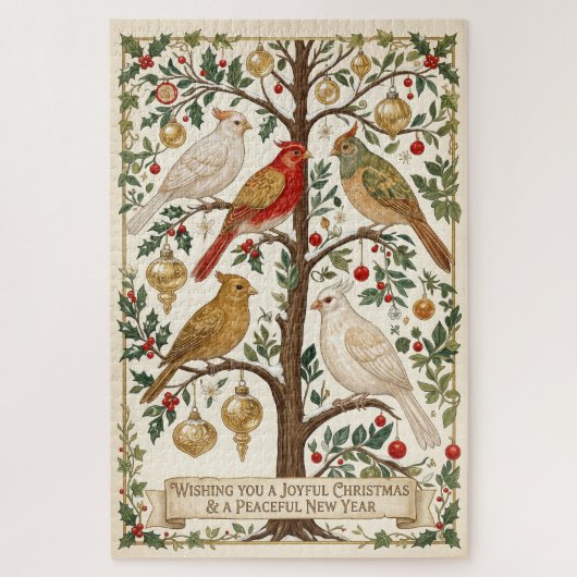Eine Symphonie der Winterflügel Puzzle (Vertikal)