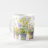Eine Symphonie gepunkteter Blume Kaffeetasse (Vorderseite Links)
