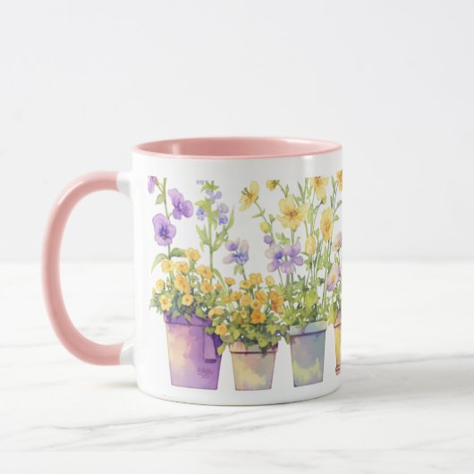 Eine Symphonie gepunkteter Blume Tasse (Links)