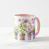 Eine Symphonie gepunkteter Blume Tasse (VorderseiteRechts)