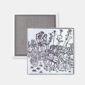 Eine Szene aus dem Decameron Magnet (Vorderseite/Rückseite)