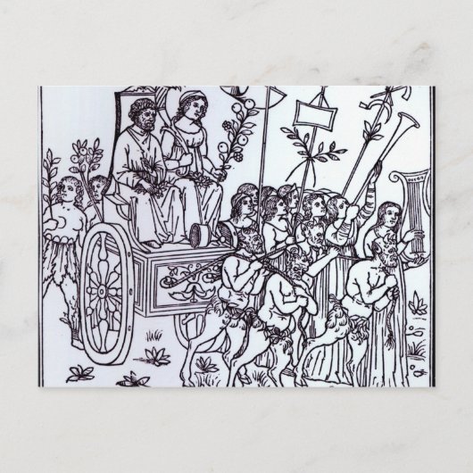 Eine Szene aus dem Decameron Postkarte (Vorderseite)