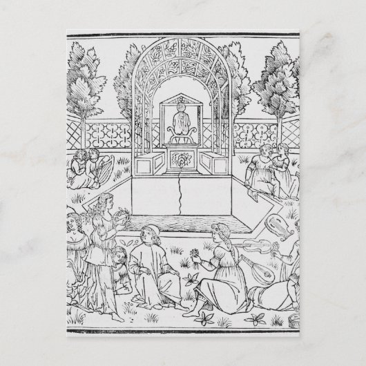 Eine Szene aus dem Decameron Postkarte (Vorderseite)