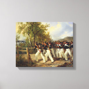 Eine Szene aus dem Leben des Soldaten, 1849 Leinwanddruck