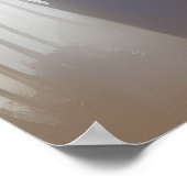 Eine Szene aus der Natur Ein weißes Pferd Poster (Ecke)