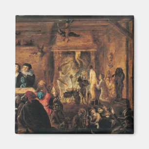 Eine Szene der Zauberei, 1633 Magnet