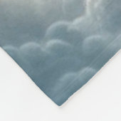 Eine Szene des Mitgefühls mit Jesus und Pferd Fleecedecke (Ecke)