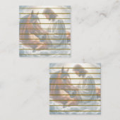 Eine Szene des Mitgefühls mit Jesus und Pferd Mitteilungskarte (Vorne/Hinten)