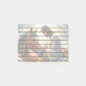 Eine Szene des Mitgefühls mit Jesus und Pferd Post-it Klebezettel (Vorderseite)