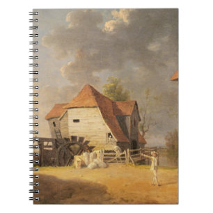 Eine Szene "vom Mädchen der Mühle", 1765 (Öl an Notizblock