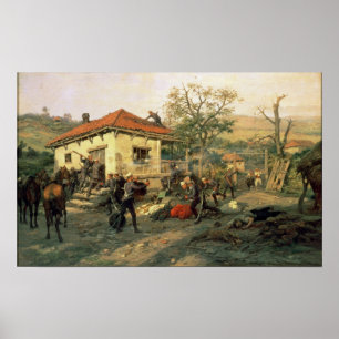 Eine Szene vom Russisch-Türkischen Krieg Poster