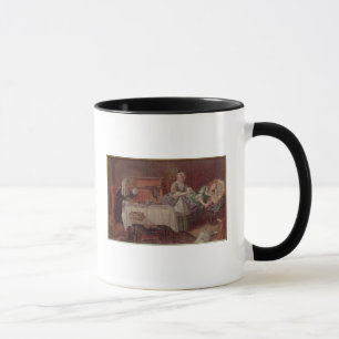 Eine Szene von "Tartuffe" durch Moliere, 1850 Tasse