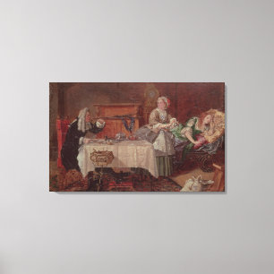 Eine Szene von 'Tartuffe' von Moliere, 1850 Leinwanddruck