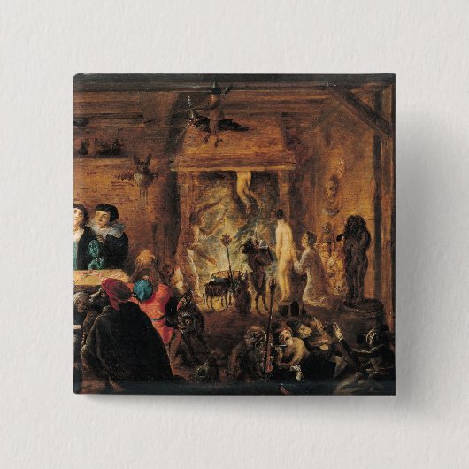 Eine Szene von Zauberei, 1633 Button (Vorderseite)