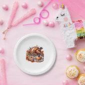 Eine Tabelle mit dem klassischen T - Shirt der Dan Pappteller (Party)