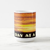 Eine Tagesauf einmal Sonnenuntergang-Tasse Kaffeetasse (Mittel)