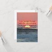 Eine tägliche, belebende, flache Grußkarte für das Karte (Vorderseite/Rückseite Beispiel)