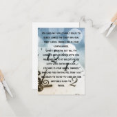 Eine tägliche Gebetskarte mit flatter Grußkarte Karte (Vorderseite/Rückseite Beispiel)