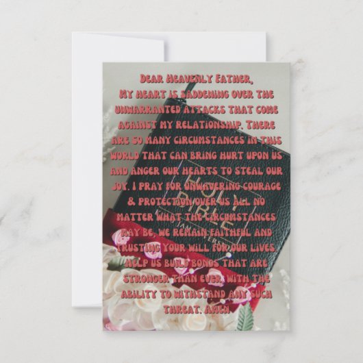 Eine tägliche Lebensgebet-Flat-Grußkarte Karte (Vorderseite)