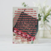 Eine tägliche Lebensgebet-Flat-Grußkarte Karte (Stehend Vorderseite)