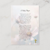 Eine tägliche orthodoxe Christliche Gebetskarte Platzkarte (Rückseite)