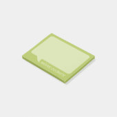 Eine Talk-Blase mit Personalisiertem Namen Post-it Klebezettel (angewinkelt)