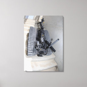 Eine Talon 3B Robotereinheit, die einen Flug des A Leinwanddruck