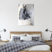 Eine Talon 3B Robotereinheit, die einen Flug des A Leinwanddruck (Insitu (Schlafzimmer))