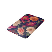 Eine Tapete mit Blumenmuster Badematte (Schrägansicht)