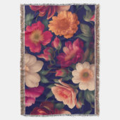 Eine Tapete mit Blumenmuster Decke (Vorderseite Vertikal)