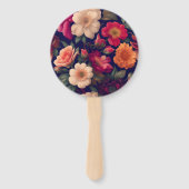 Eine Tapete mit Blumenmuster Fächer (Rückseite)