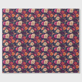 Eine Tapete mit Blumenmuster Geschenkpapier (Flach)