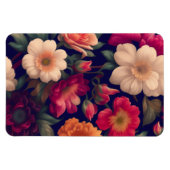 Eine Tapete mit Blumenmuster Magnet (Horizontal)